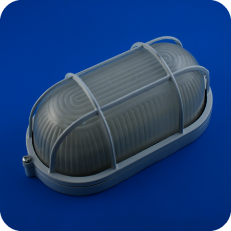 ITALMAC Round WP 60 31 01 Светильник  IP54, овальный, 100 Вт, белый с решеткой