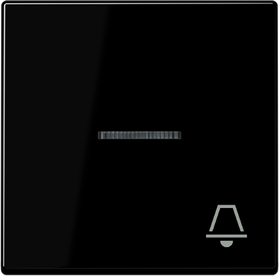 JUNG A590KO5KSW клавиша с символом звонок с линзой, черный