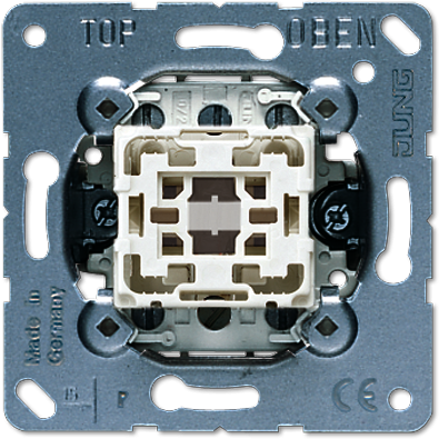 JUNG 533-2U Кнопка двухполюсная с переключающими контактами