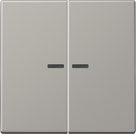JUNG LS995KO5LG Клавиши для сдвоенного выключателя с подсветкой; светло-серые