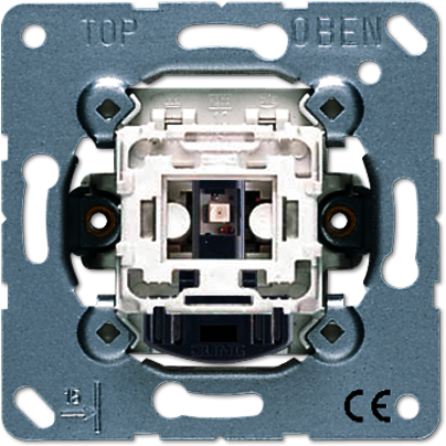 JUNG 506KOEUR230 Выключатель контрольный без лапок с подсветкой