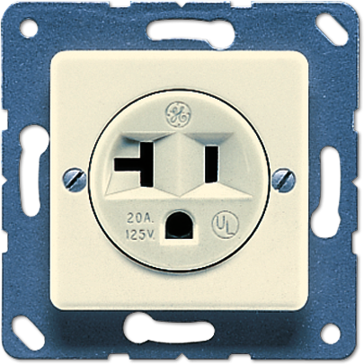 JUNG 121-20 Штепсельная розетка американской системы (NEMA); 20А, слоновая кость