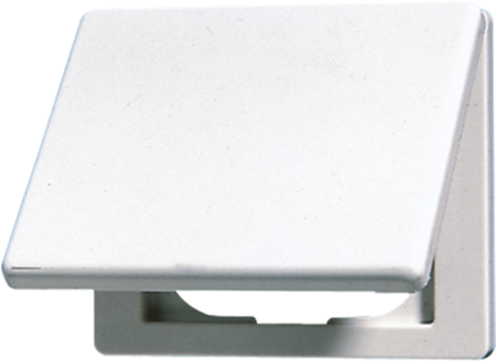 JUNG SL590KLWW Крышка откидная для штепсельных розеток и изделий с платой 50×50 мм; белая