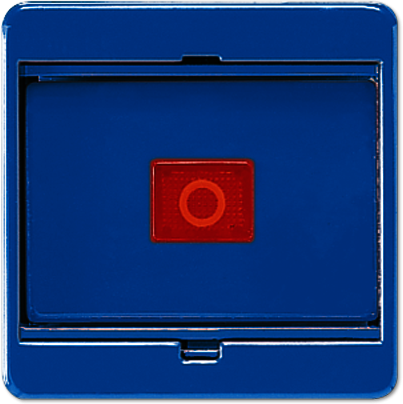 JUNG 561GLBL Клавиша с стеклянной пластиной для выключателей и кнопок; синяя