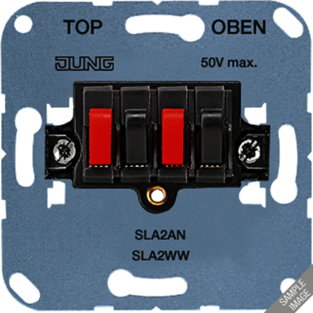 JUNG SLA2WW Гнездо для громкоговорителя двухполюсное; белое
