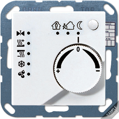 JUNG A2178MO KNX-регулятор с ручкой для установки температуры; мокка