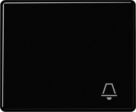 JUNG SL590KSW Клавиша для выключателя с символом "звонок"; черная
