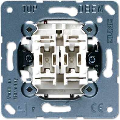 JUNG 505U Выключатель 10AX 250V сдвоенный