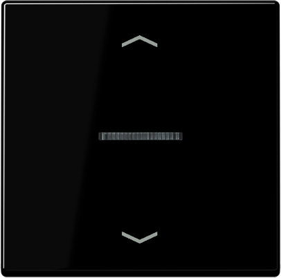 JUNG A590KO5PSW Клавиша для контрольного выключателя с символами вверх-вниз; черный