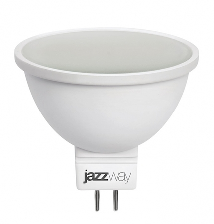 Фото Jazzway 1033512 Лампа светодиодная (LED) с отражателем d50мм GU5.3 120° 7Вт 220-240В матовая нейтральная холодно-белая 4000К