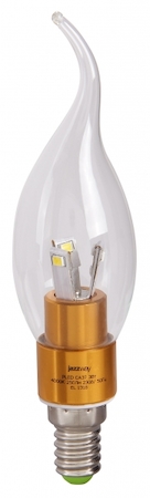 1033864 PLED-CA37 CLEAR GOLD 5w 4000K 390Lm E14 230/50  Jazzway