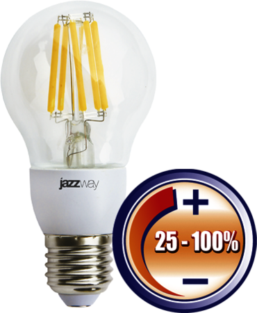 1036407 PLED- DIM A60 OMNI 8W 2700K 720Lm E27 230В/50Гц  Jazzway