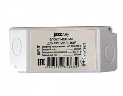 Jazzway 2853882 Драйвер 380mA для PPL 595/R 36w JC (2853448,2853462)