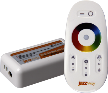 Jazzway 1007957 Контроллер RGB PRC-4000RF WH (белый)   12/24V 216/432Вт