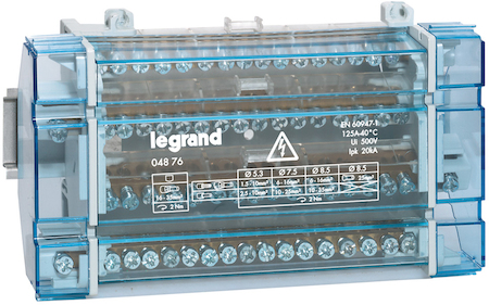 Legrand 004876 Блок распред. 4П 125A, 10 мод