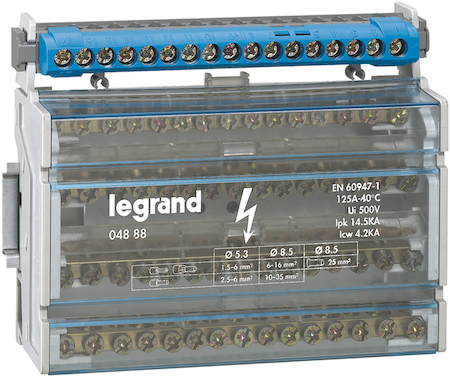 Legrand 004888 Блок Распред. 4П 125A 15 Конт.
