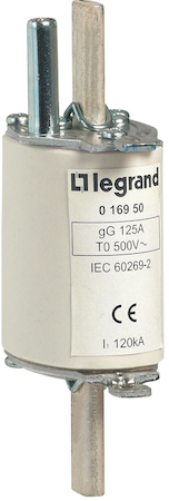 Legrand 016850 Пл.вставк.gG/gL125A с/и,разм.0