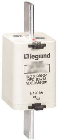 Legrand 017860 Пл.вставк.gG/gL200A с/и,разм.2