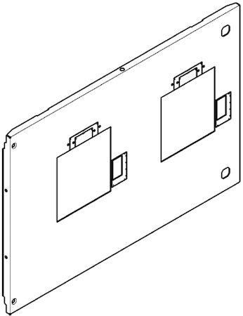 Legrand 021069 Пластрон DPX3 630 2шт вык мот