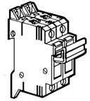 Legrand 021402 Держ.пл.встав. SP38 10X38 1P+N б/и