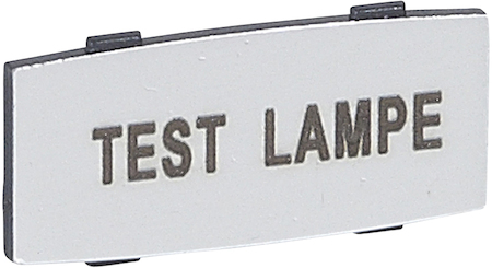 Legrand 024345 Osmoz вставк. узкая алюм. ""TEST LAMPE" надпись