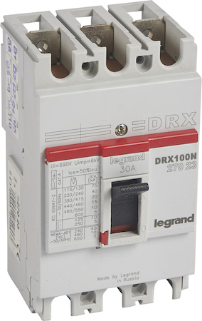 Legrand 027023 DRX125 MT 30A 3П 20KA