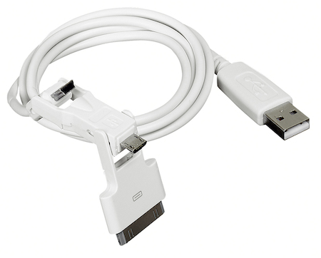 Legrand 050683 USB-кабель д/зарядки 3 в 1