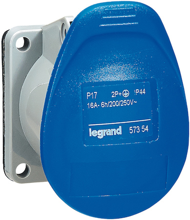 Legrand 057354 Розетка встр.пр. 16А 2К+З 230В IP44