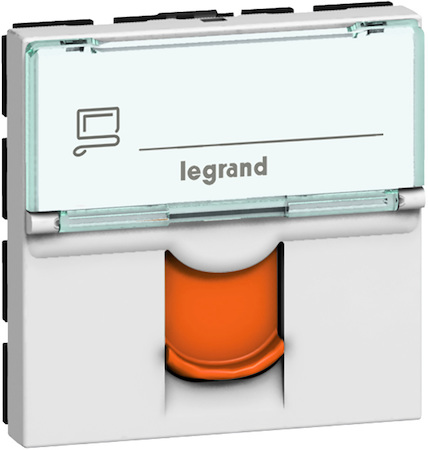 Legrand 076523 MOSAIC RJ45 FTP кат6 оранж.шт