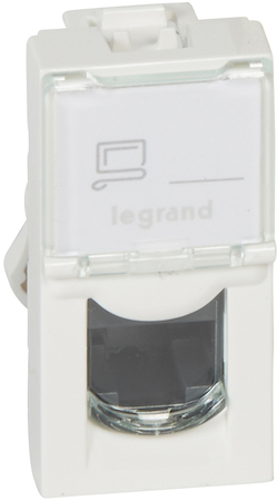 Legrand 076551 MOSAIC RJ45 UTP кат5е 1мод бел