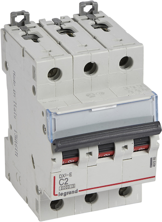 Legrand 407285 Авт.выкл.DX3-E C2 3П 6000/6kA