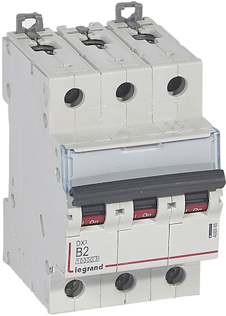 Legrand 408985 Авт.выкл.DX3 3П B2A 10kA/16kA