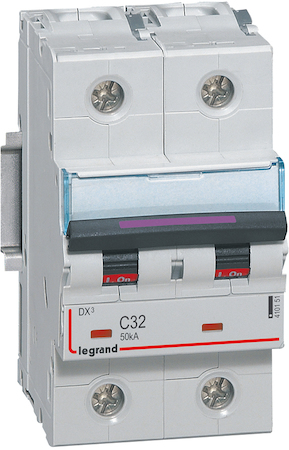 Legrand 410151 DX3 авт.выкл. 50кА 32А 2п C