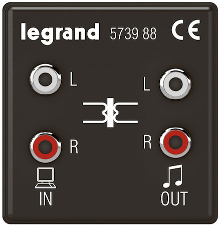 Legrand 573988 Модуль IN-OUT RCA звук сист