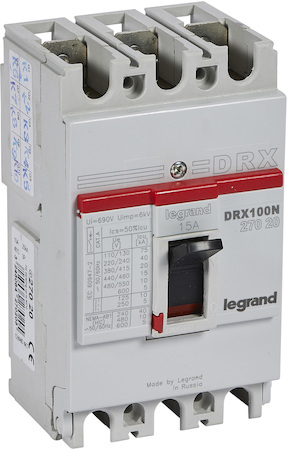 Legrand 027020 DRX125 MT 15A 3П 20KA