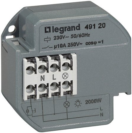 Legrand 049121 Реле Импульсн 1п+Тайм Ск.Монт.