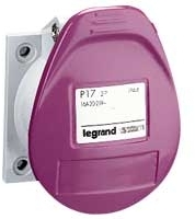 Legrand 055211 Розетка P17 Ip44 2p 16a/24v