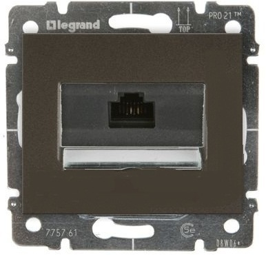 Legrand 696830 Розетка RJ 45 d.br