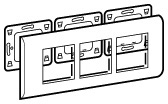 Legrand 075037 Рамка 2X3м гор Белая MSC