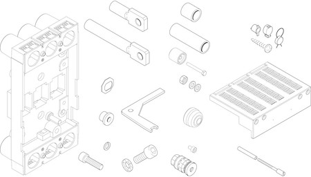 Legrand 7003154 Устройство втычное с задним присоединением плоскими зажимами для ВА50-39Про