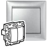 Legrand 694337 Выкл.двухкл.Valena(Алюм)