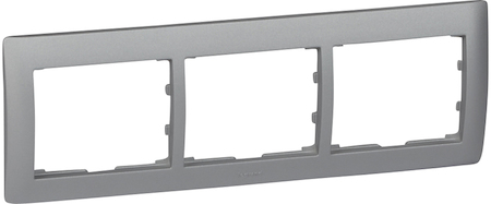 Legrand 771303 Рамка 3п гор Aluminium GL