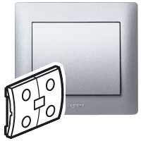 Legrand 771391 G.Life IN ONE - выкл. дв. Alum