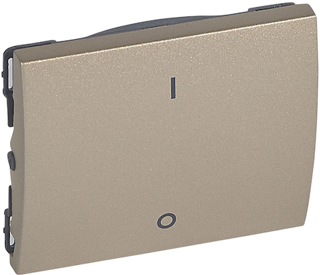Legrand 771415 G.Life Клав.д/двухп.выкл.TIT.