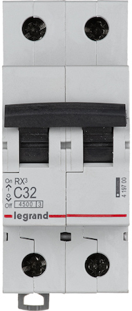 Legrand 419700 Rx3 Авт.Выкл. 4,5ka 32а 2п C