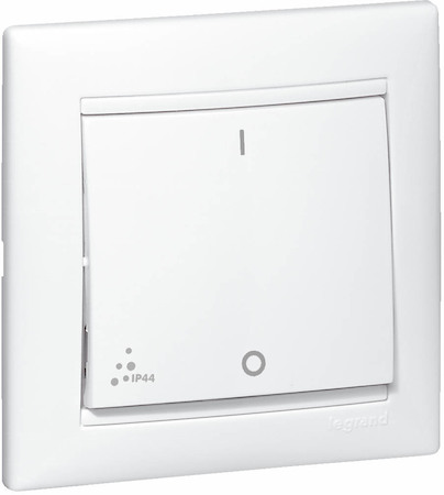 Legrand 770092 Выключатель 2пол 10A IP44 БЕЛ VLN