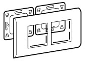 Legrand 075034 Рамка 2X2м гор Белая MSC