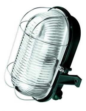 Lena Lighting 620171 LL Oval Simetal 1x60W E27 Светильник накладной черный (металл.реш.) IP44