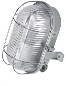 Lena Lighting 120176 LL Oval Simetal 1x60W E27 Светильник накладной серый (металл.реш.) IP44