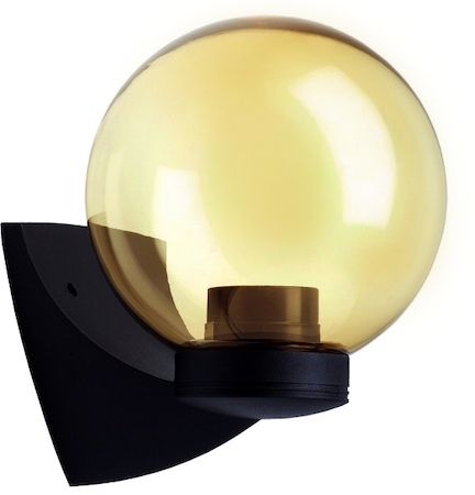 Lena Lighting 160035 LL Aster Plus Bracket Бра парковый, 1x60W (шар янтарный) IP43